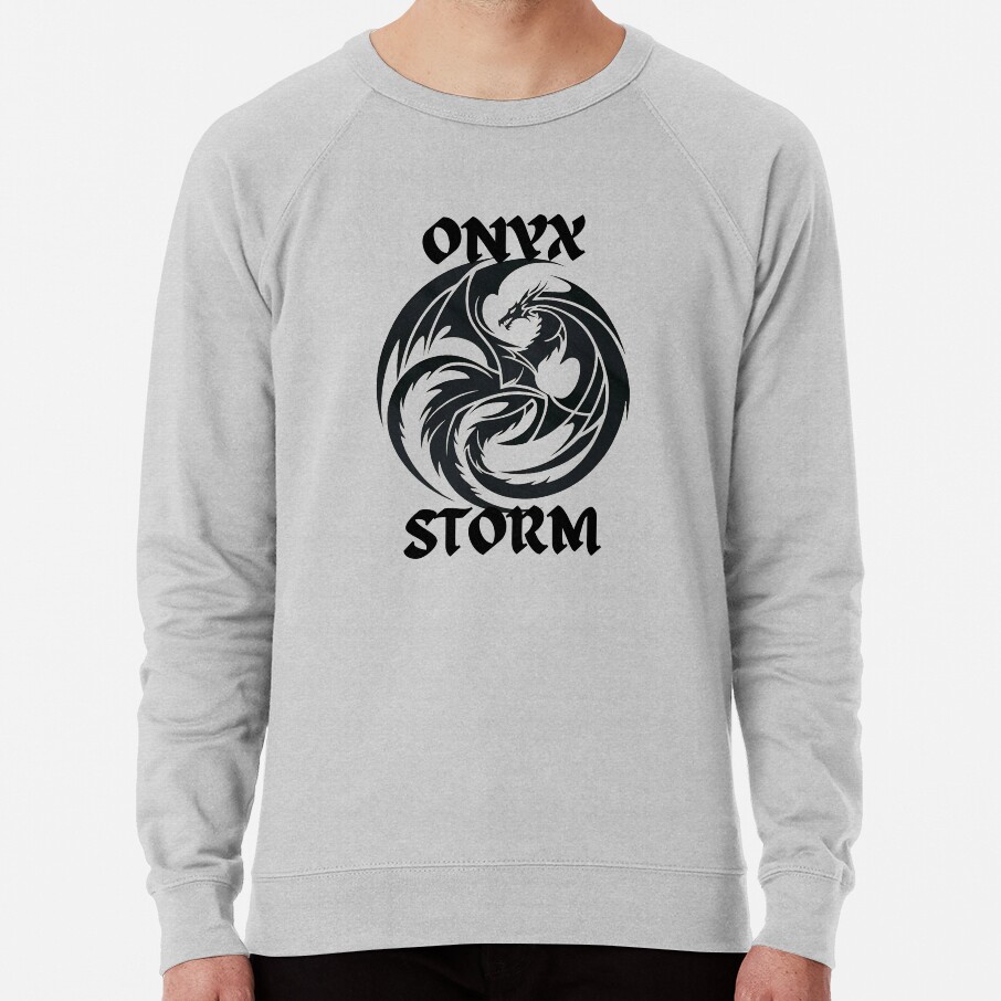 Onyx Storm Quest Squad Fourth Wing Fantasy Book Illustration Design Sweatshirt - Image 4