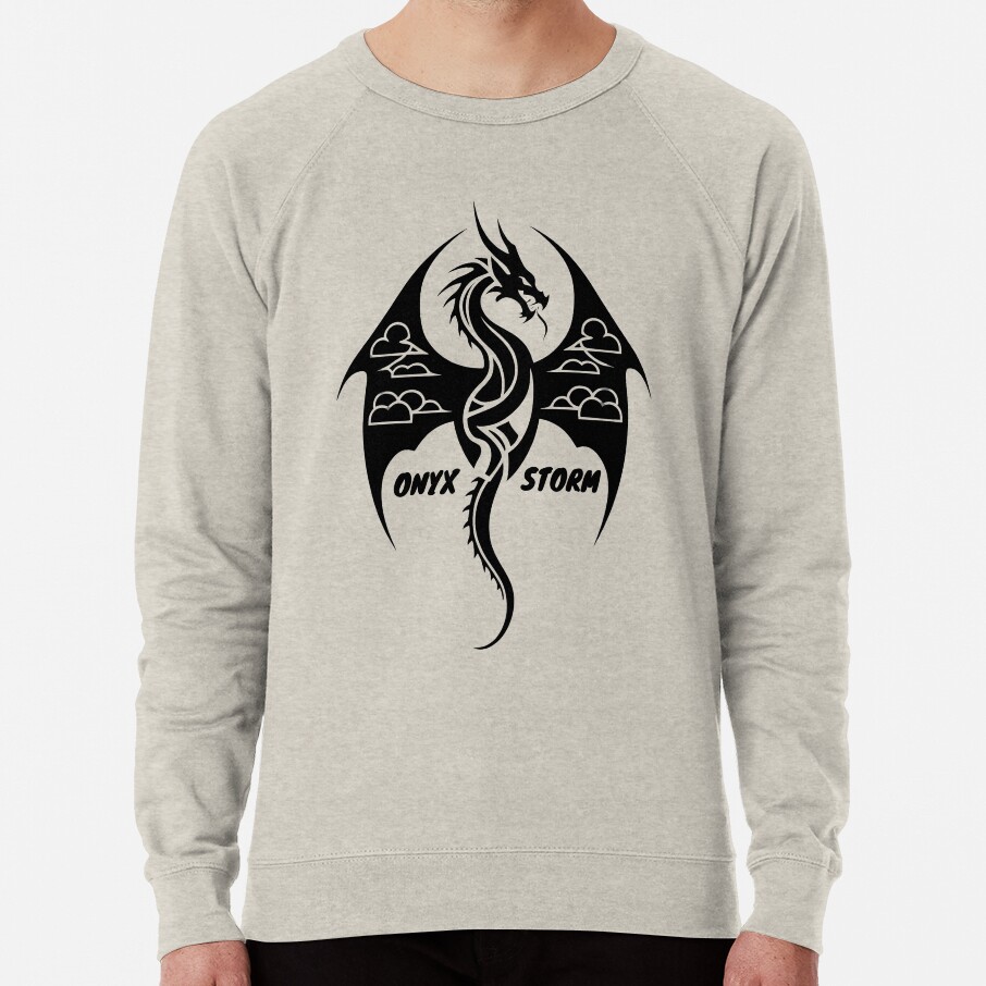 Onyx Storm Quest Squad Fourth Wing Fantasy Book Illustration Design Sweatshirt - Image 3