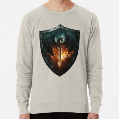 Onyx Storm Legendary Dragon And Flame Shield Sweatshirt
