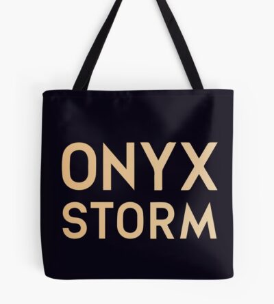 Onyx Storm Logo Gold Tote Bag