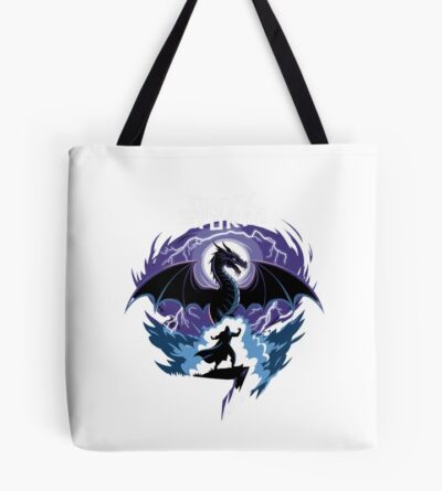 Onyx Storm Dragon Lover T Shirt Tote Bag