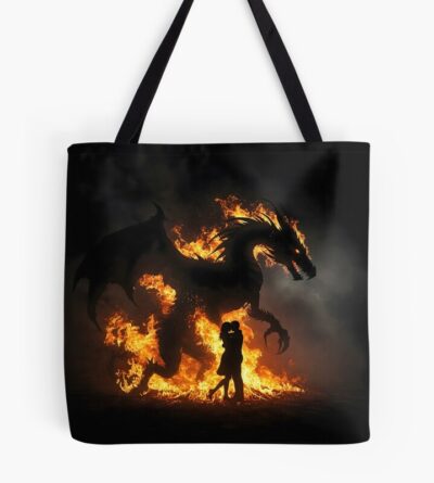 Onyx Storm Inspired Dragon Tote Bag