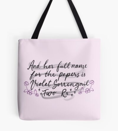 Onyx Storm Quote Tote Bag