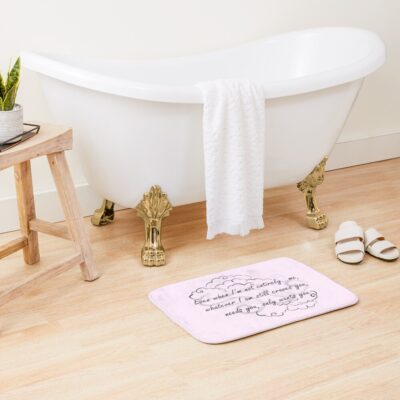 Alternative view of Onyx Storm Quote Bath Mat