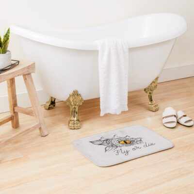 Alternative view of Onyx Storm Quote Bath Mat