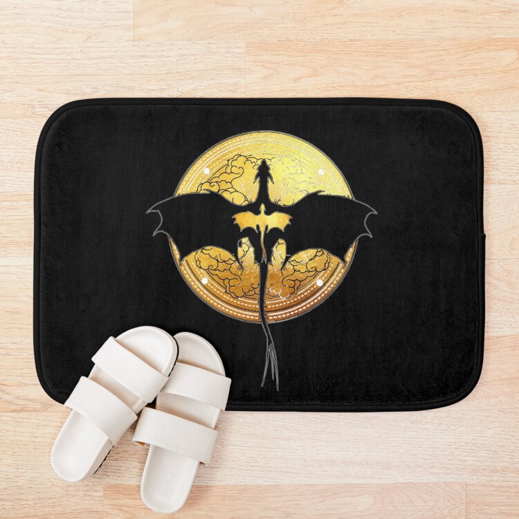 Fourth Wing Dragon Relic Tattoo Bath Mat - Image 3