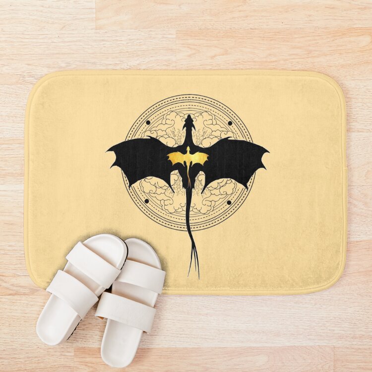 Fourth Wing Dragon Relic Tattoo Bath Mat - Image 3