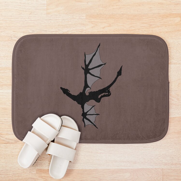 Onyx Storm Dragon Bath Mat - Image 3