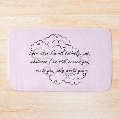 Onyx Storm Quote Bath Mat
