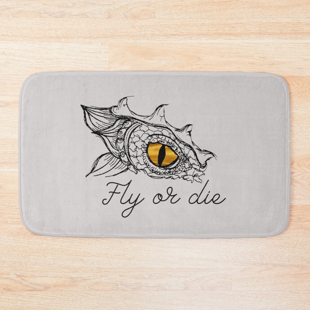 Onyx Storm Quote Bath Mat