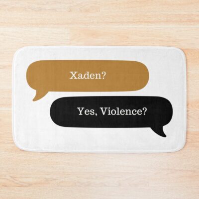 Xaden And Violence Fourth Wing Bath Mat