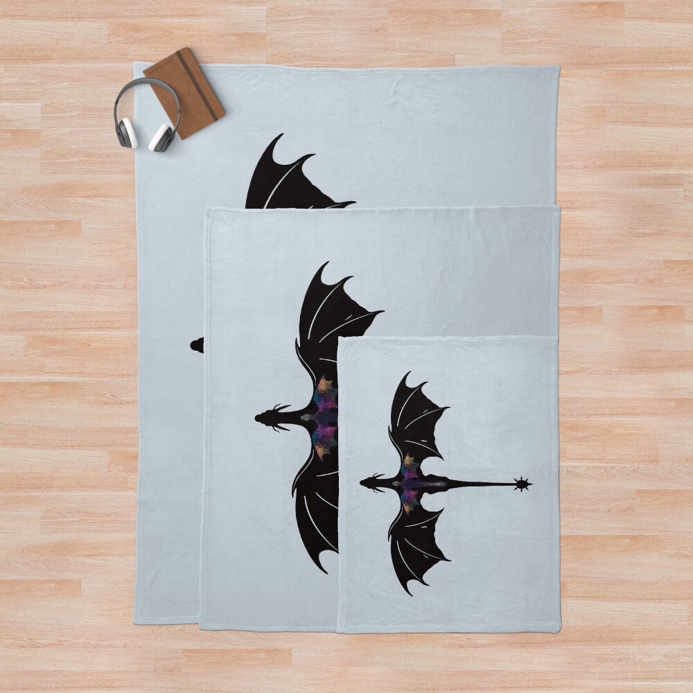 Onyx Storm Andarna And Tairn Throw Blanket - Image 3