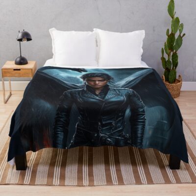 Mira Sorrengail Onyx Storm Fourth Wing Throw Blanket