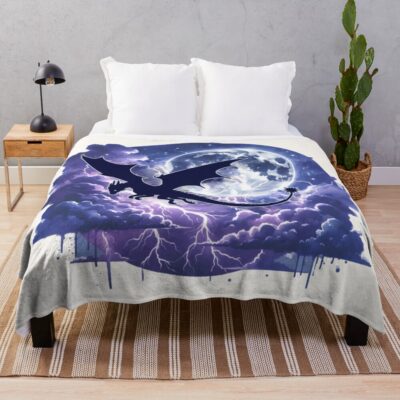 Tairn Lightning Storm Throw Blanket