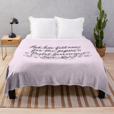 Onyx Storm Quote Throw Blanket