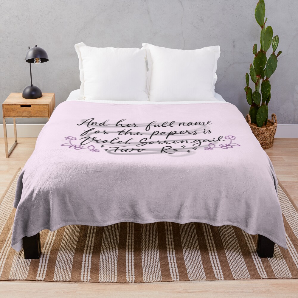 Onyx Storm Quote Throw Blanket