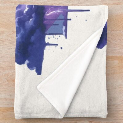Alternative view of Tairn Lightning Storm Throw Blanket