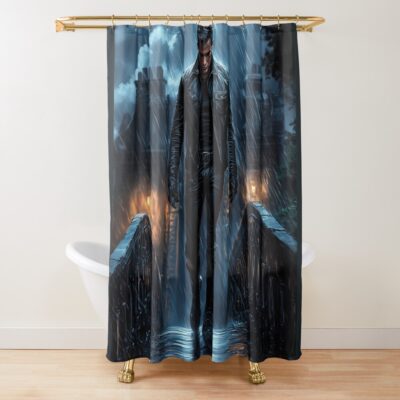 Xaden Riorson Onyx Storm Fourth Wing Shower Curtain