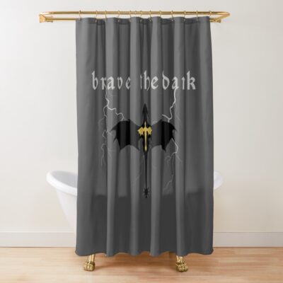 Onyx Storm Brave The Dark Shower Curtain