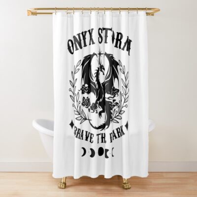 Onyx Storm Fourth Wing Basgiath War Bookish Xaden Shower Curtain