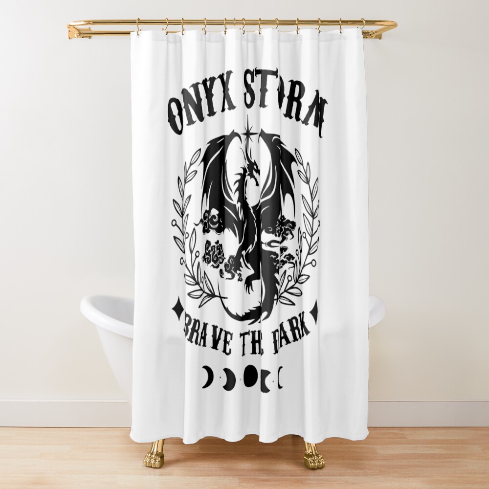 Onyx Storm Fourth Wing Basgiath War Bookish Xaden Shower Curtain