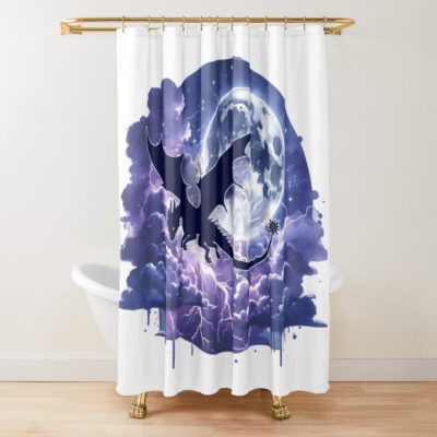 Tairn Lightning Storm Shower Curtain