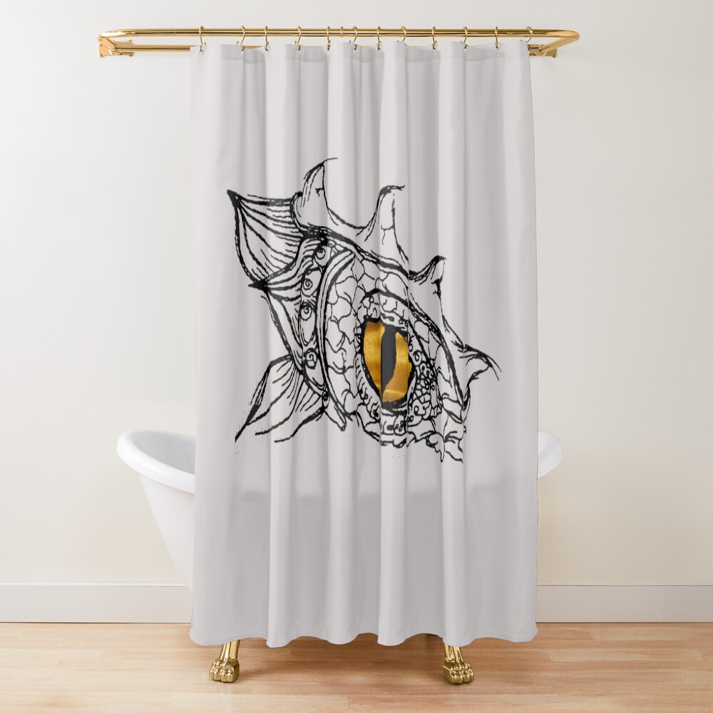 Onyx Storm Quote Shower Curtain