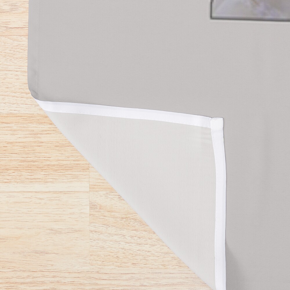 Pope Holding Onyx Storm Rebecca Yarros Shower Curtain - Image 2