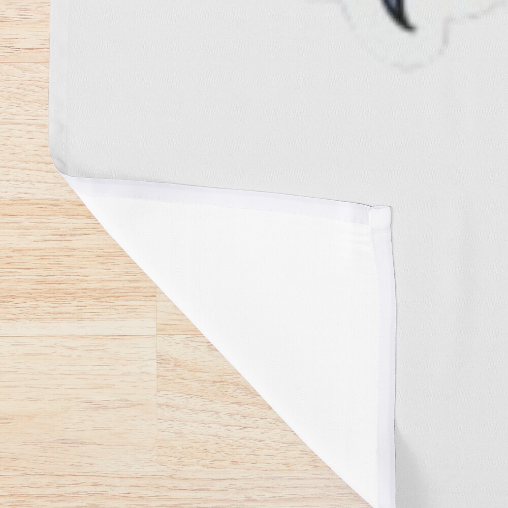 Onyx Storm Dragon Electric Fury Fantasy Art Sticker Shower Curtain - Image 2