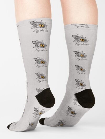Alternative view of Onyx Storm Quote Sock