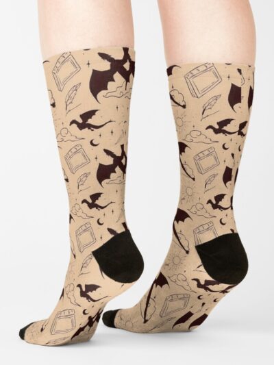 Alternative view of Dragons Pattern Sock
