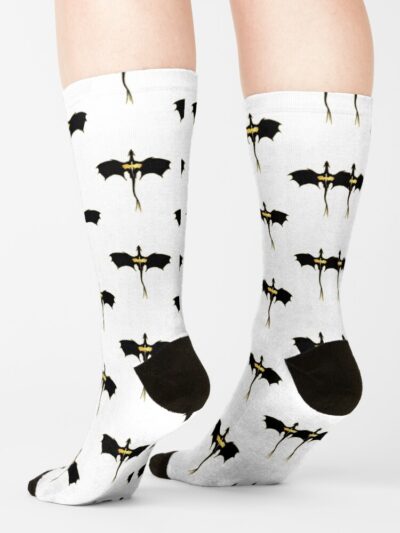 Alternative view of Fourth Wing Dragon Relic Tattoo Sock